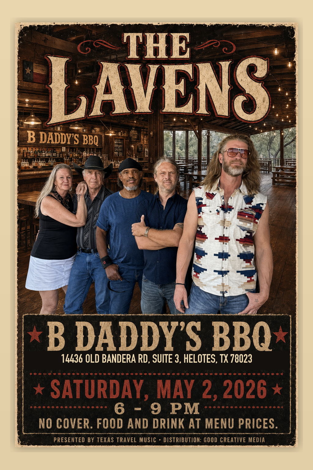 Concert Poster (OpenAI ChatGPT Images 2.0 / gpt-image-2, real Lavens band photo as likeness reference)