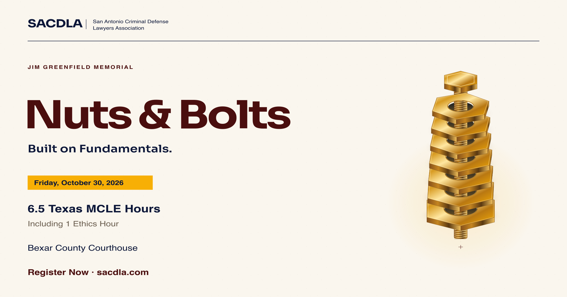 Facebook Event — original Nuts and Bolts campaign artwork