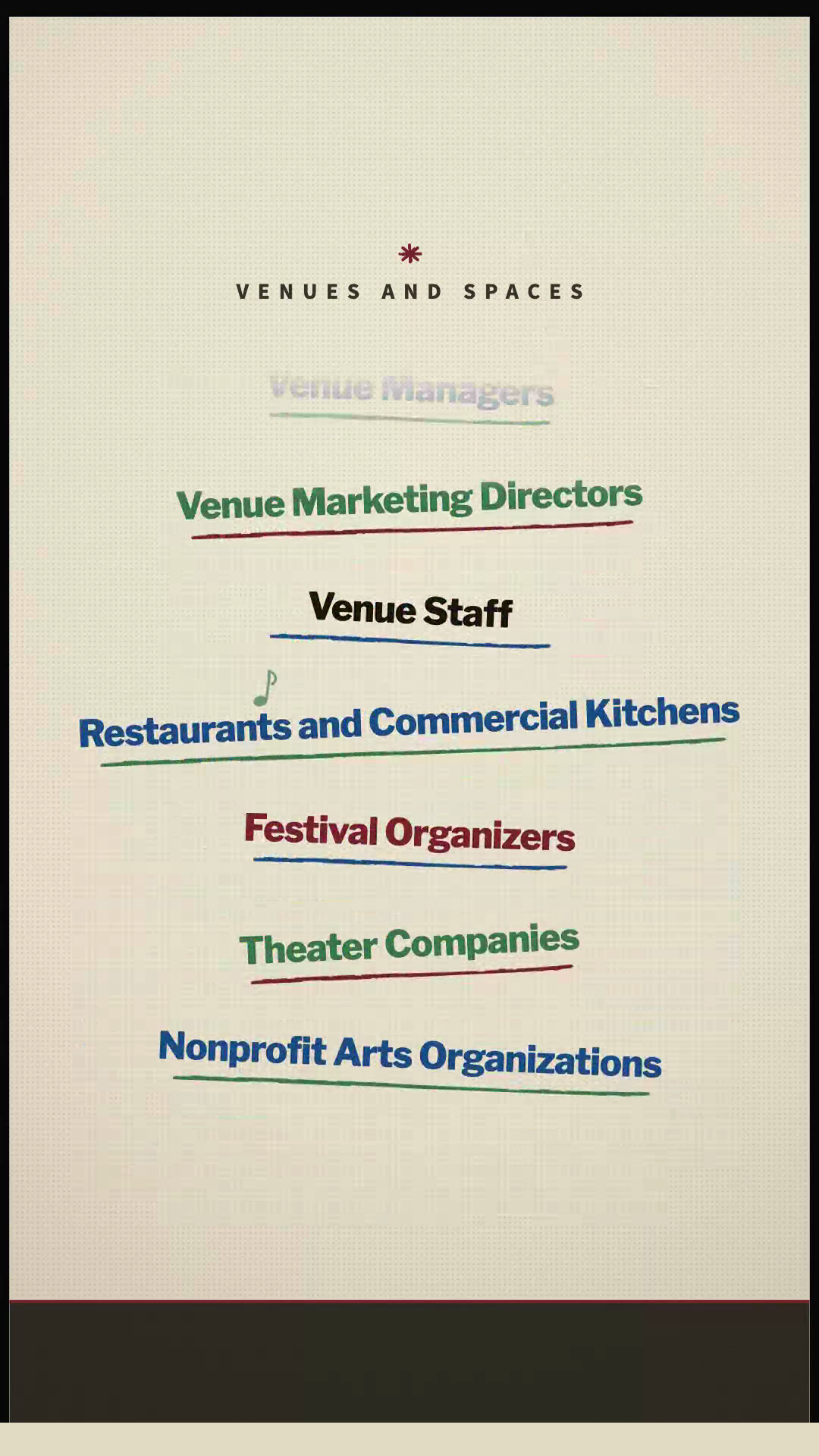 Who the Green Room is for