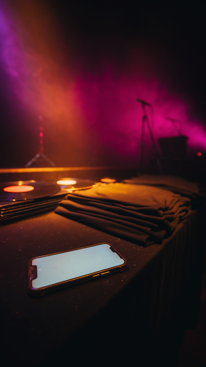 Firefly plate: the merch table (campaign photography, pre-assembly)